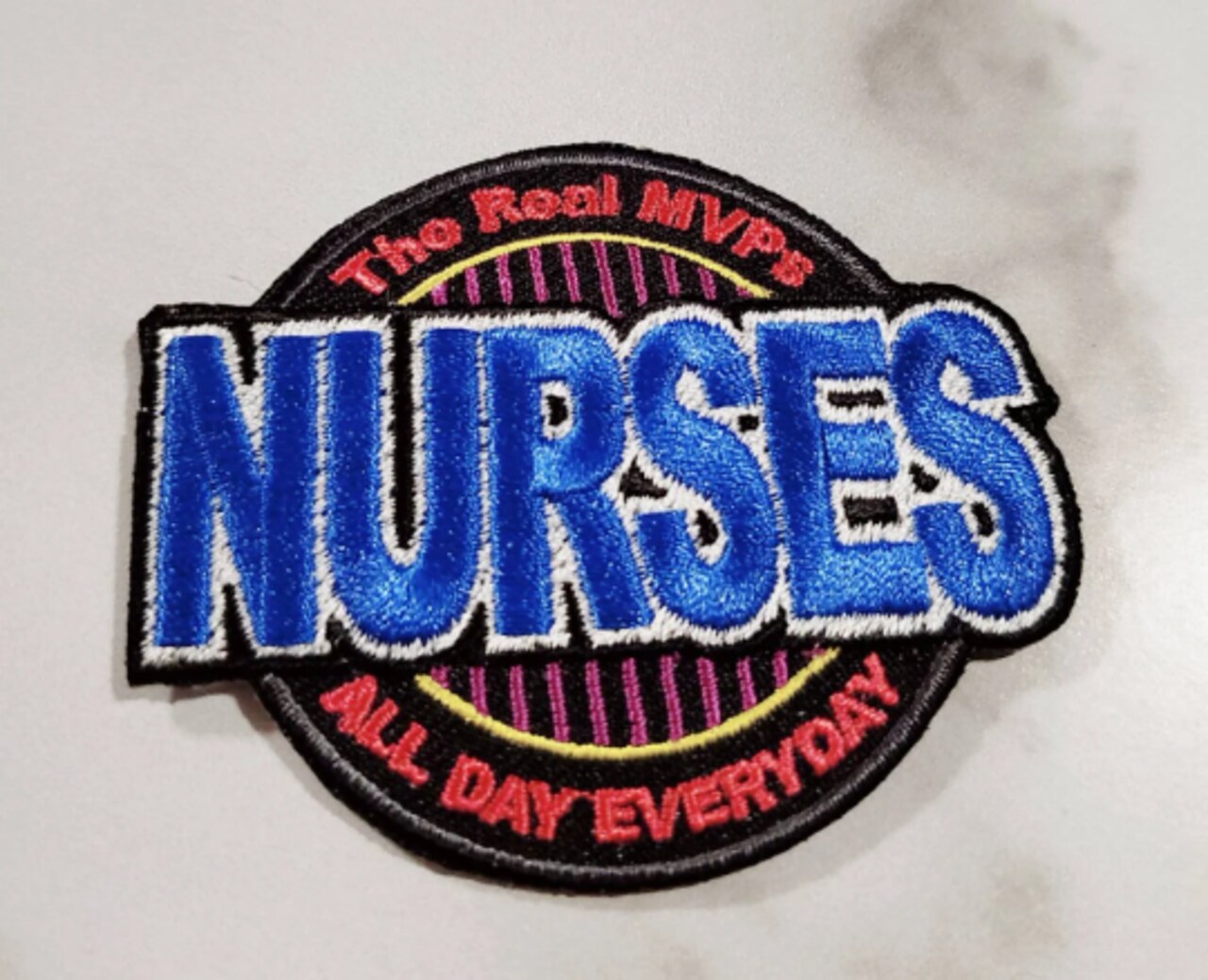 "Nurses, The Real MVP" Essential Patch, Patches for Masks, Medical Patch, Size 2.75" inches